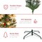 Best Choice Products Pre-Lit Pre-Decorated Holiday Christmas Tree w/ Flocked Tips, Base